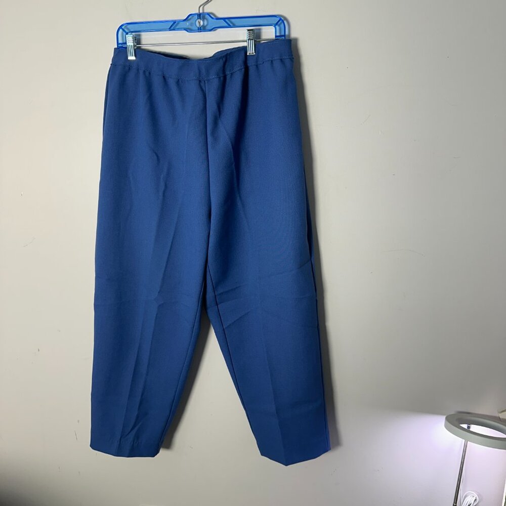 Vintage Levis Bend Over Womens Pants Slacks Polyester Blue 16 PS Petite Small